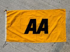 An AA appliqued flag circa late 1960s/early 1970s, 42 1/2 x 24 1/2