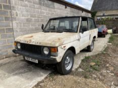 1978 Range Rover 3 Door Reg. no. UER 402S Chassis no. 35541102F Engine no. 3711320A1