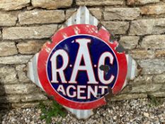 An RAC Agent lozenge shaped enamel sign, 27 x 27 1/2