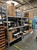 (3) Bays of Heavy Duty Steel Racking & Contents