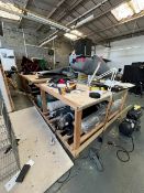 Rectangular Wooden Two Tier Carpenters Table