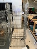 (4) Stackable Wire Storage Baskets