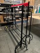 (4) Mobile Clothes Rails