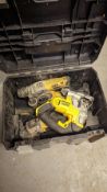 Dewalt cordless SDS drill, angle grinder and jigsaw
