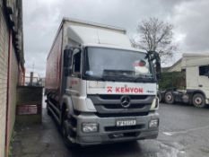 Mercedes Axor 2529 26 Tonne Euro 5 Rigid curtainside with rear wheel steering