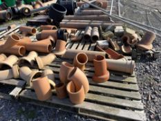 Quantity of clay channels, Y joints and T joints