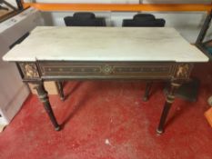 Marble Top Sideboard Table