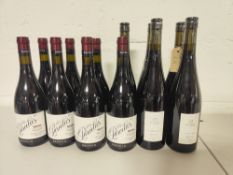 (12) Bottles of red wine to include: