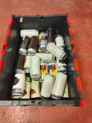 Quantity of mixed beers and juice, as lotted.