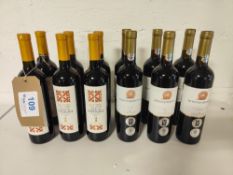(12) Bottles of wine to include: