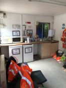 Portacabin jack legged staff welfare units with contents