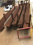 Quantity of steel rebar & Approximately 5m (2) Tressels