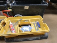 Large Mobile Stanley tool box with contents