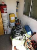 Cotacabin stores with contents to include (2) Flam Cabinets, General Tooling & various consumables