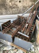 (7) Pallets Of Various Metals Fixtures & Fittings & Rods