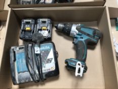 Makita DHP458 Combi drill with (2) Battery's and battery charger
