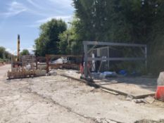 (4) Steel RSJ style concrete product stand