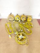 Quantity of 110V power cords, extenstion leads and a transformer