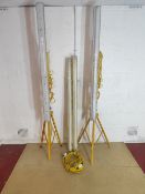 (4) Large 110V single bulb site lights