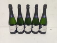 (5) Bottles of Hidden Spring Classic Cuvee English Sparkling Wine