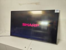 Sharp LC-43CFF5111K television with power cord