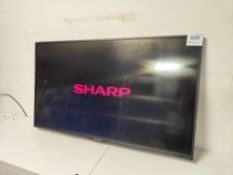 Sharp LC-43CFF5111K television with power cord