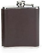 3 x Kikkerland 7oz Leather Flasks - New Stock - New Stock - Ref: TCH231 - CL840 - Location: