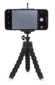 4 x Kikkerland Smartphone Holders With Adjustable Clamps and Tripods - New Boxed Stock - Ref: TCH223