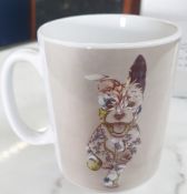 1 x Wraptious Ceramic Eartherware 330ml Duraglaze Mugs - Rustic Cairn by Kat Baxter - New Boxed