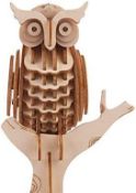 9 x Kikkerland Owl 3D Wooden Puzzles - New Boxed Stock - RRP £99 - Ref: TCH226 - CL840 - Location: