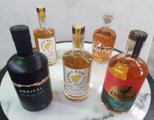 5 x Assorted Bottles of Premium Rum Including 1 x Askival Botanical 70cl 45% Rum, 2 x Market Row
