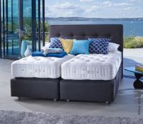 1 x VISPRING Tiara Superb Emperor Zip-link 200x200 Mattress With Soveriegn Divan Base - RRP £9,245