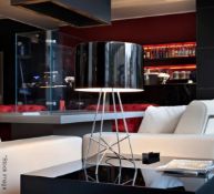 1 x FLOS 'Ray' Designer Table Lamp With Black Shade And Chrome Plated Steel Base - RRP £695.00