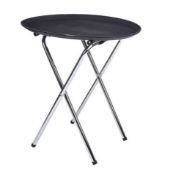 7 x Chrome Folding Restaurant Tray Stands