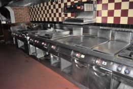 1 x Angelo Po Commercial Kitchen Modular Cooking Station - Includes 10 x Assorted Modular Units