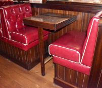 1 x Assorted Lot of Raised Restaurant Bar Seating with Brass Footrests - Seats Upto 2 Persons