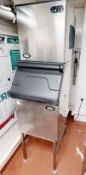 1 x FOSTER Commercial Ice Machine With Ice Bin And Stand - Stainless Steel Finish - Ref: GEN561+541