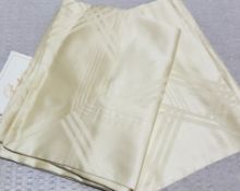 Set Of 2 x PRATESI Tre Righe Italian Pillow Shams Made With Egyptian Beige Cotton 65x65cm