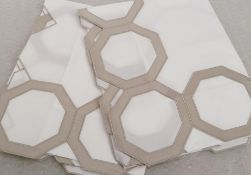 Set Of 2 x PRATESI 'Moe Meteora' Luxury Italian Angel Skin Sham With Beige Sateen Application