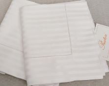 Set Of 2 x PRATESI 'Raso Rigato' Luxury Italian Made Egyptian Cotton Angel Skin Satin Sham 65x65cm