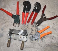 6 x Various Hand Crimping Tools
