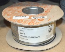 1 x Reel of 100m Wessel Flamesafe Black 4.0mm 6491B Low Smoke & Fume Conduit Cable - 450/750v
