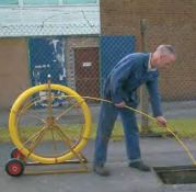 1 x Conduit Fibre Reinforced Rod With Mobile Frame - 11mm dia x 200mtr Long - Weight 54Kg - RRP £800