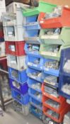 27 x Large Linbins With Contents - Includes a Large Amount of Various Lighting Trunking Unused Stock