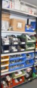 20 x Linbins With Contents, Boxed Stock, Lighting, Ducting Kits, Gland Parts, Metal Fittings & More