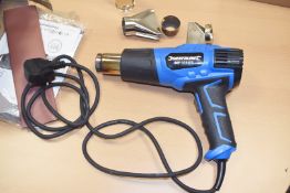1 x Silverline DIY 200w 550c Heat Gun - Boxed With Accessories