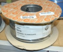 1 x Reel of 100m Wessel Flamesafe Black 4.0mm 6491B Low Smoke & Fume Conduit Cable - 450/750v