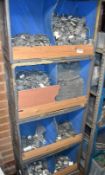 4 x Storage Crates With Contents - Includes Various Metal Fixing Brackets