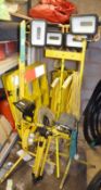 7 x Industrial Temporary Lights - Includes LED Types - 110v and 240v