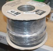 1 x Reel of Fumeguard 100m H072-R Black 6491B Low Smoke Zero Halogen Cable - Unused Stock